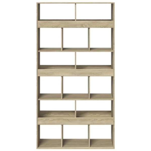 Libreria Rovere Sonoma 100x33x187,5 Cm In Truciolato - Image 4