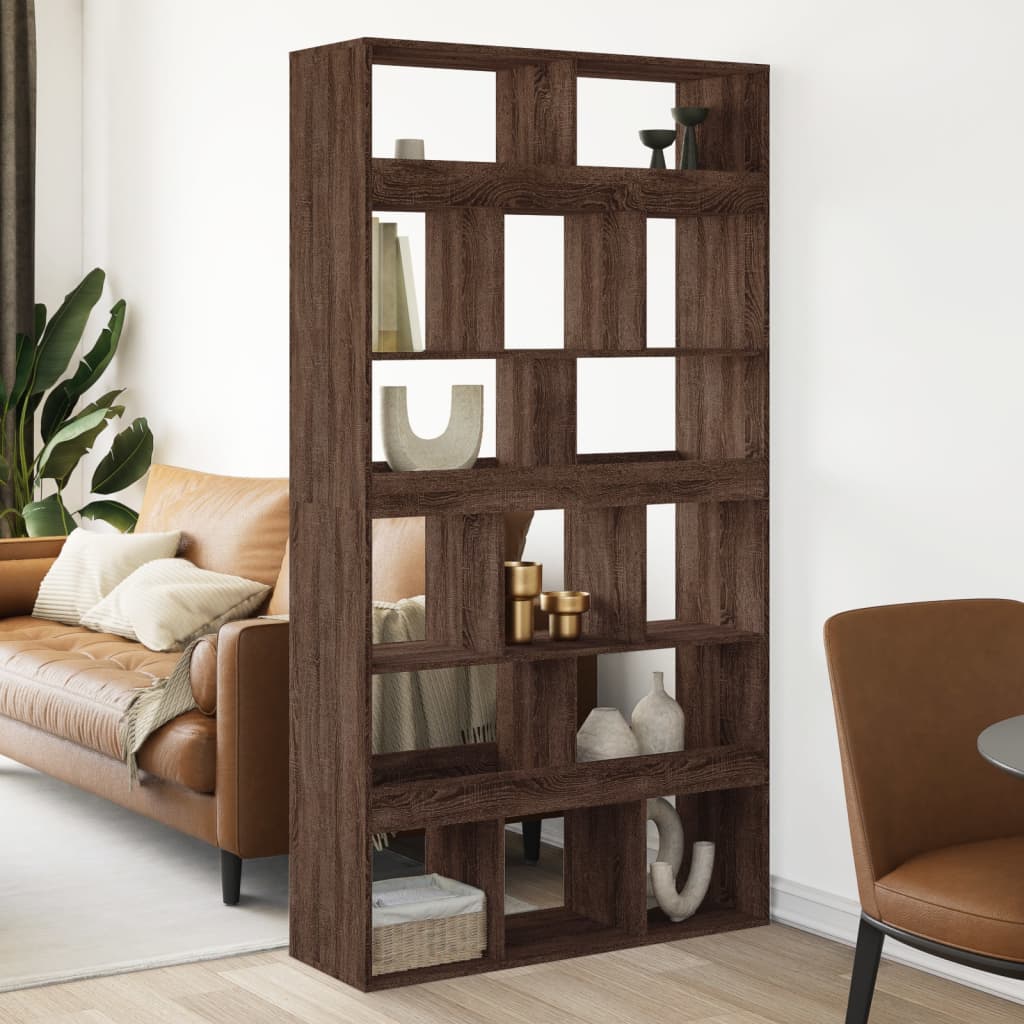 Libreria Rovere Marrone 100x33x187,5 Cm In Truciolato