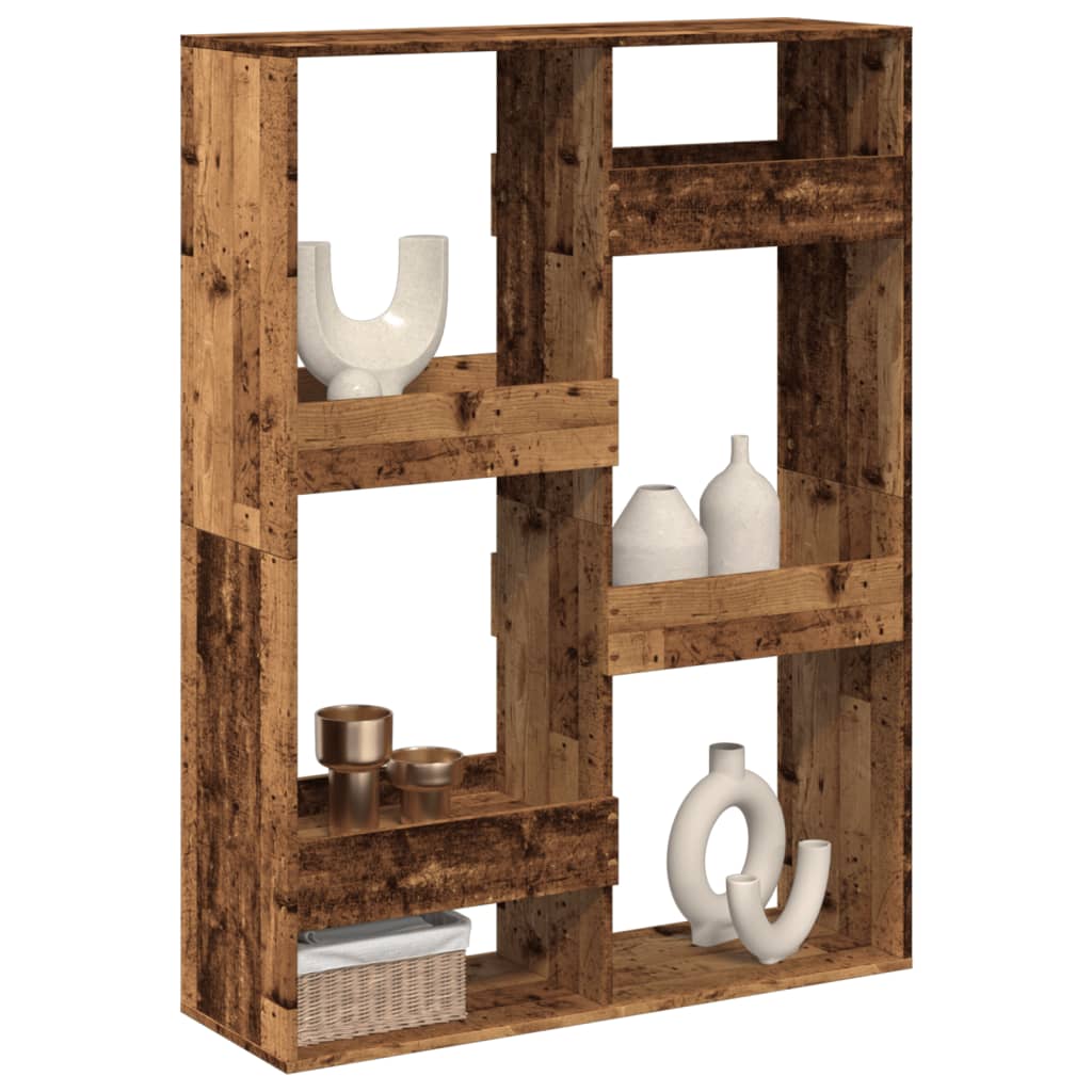 Divisorio Legno Antico 100x33x135 Cm In Truciolato