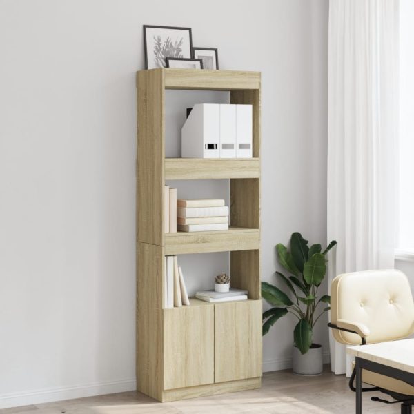 Credenza Rovere Sonoma 63x33x180 Cm In Truciolato - Image 3
