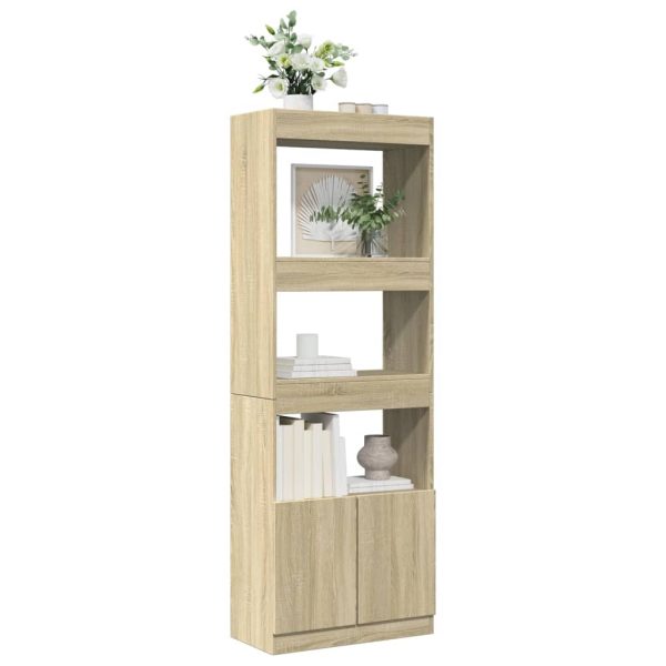 Credenza Rovere Sonoma 63x33x180 Cm In Truciolato - Image 4