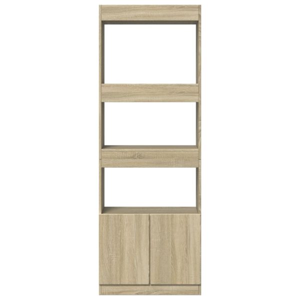 Credenza Rovere Sonoma 63x33x180 Cm In Truciolato - Image 5