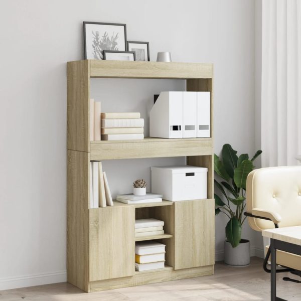 Credenza Rovere Sonoma 92x33x140 Cm In Legno Multistrato - Image 3