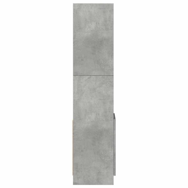 Credenza Grigio Cemento 92x33x140 Cm In Legno Multistrato - Image 6