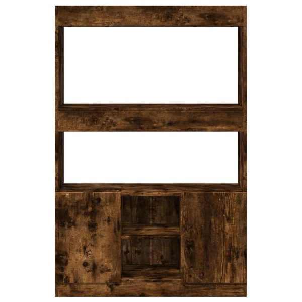 Credenza Rovere Fumo 92x33x140 Cm In Legno Multistrato - Image 5