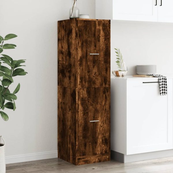 Armadietto Da Farmacia Rovere Fumo 40x41x144,5 Cm In Truciolato - Image 4