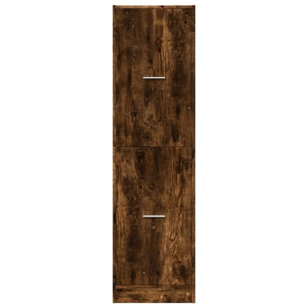 Armadietto Da Farmacia Rovere Fumo 40x41x144,5 Cm In Truciolato - Image 5