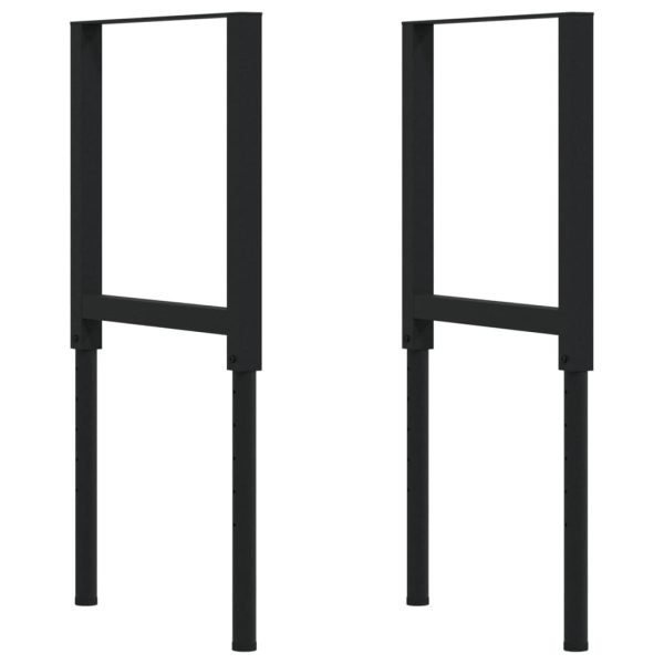 Banco Lavoro Marrone Chiaro 100x60x(71,5-98cm Legno Di Rovere - Image 5
