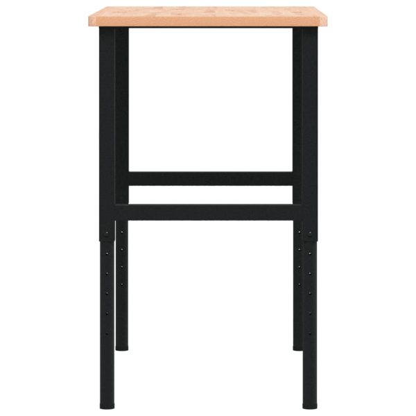 Banco Da Lavoro 100x60x(71,5-98) Cm Legno Faggio Rettangolare - Image 6