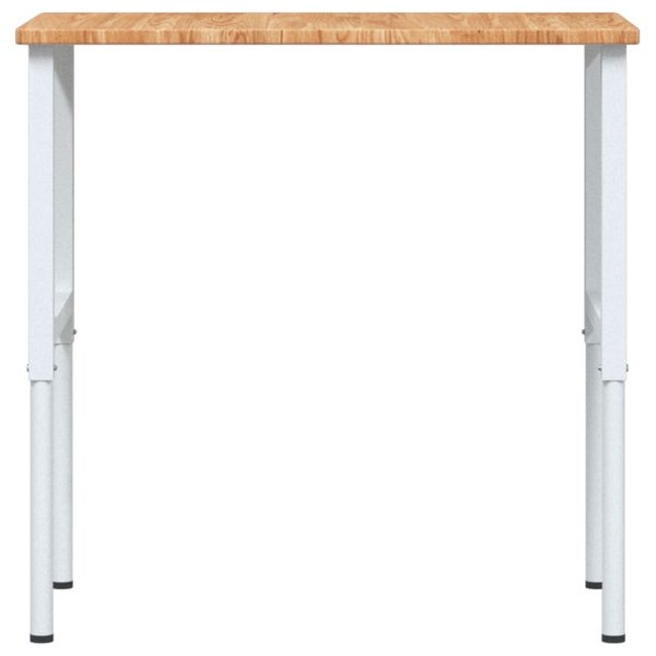 Banco Lavoro Marrone Chiaro 100x60x(71,5-98cm Legno Di Rovere - Image 4