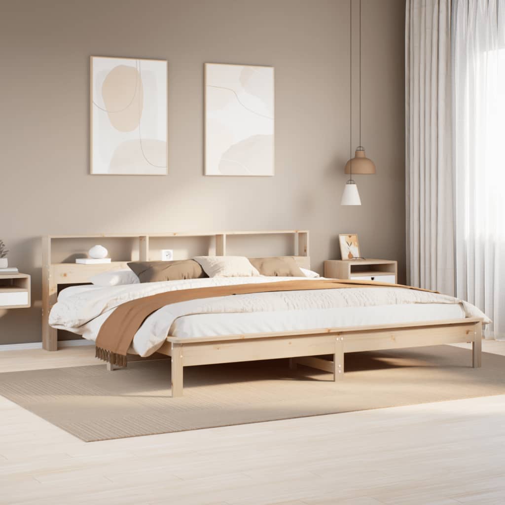Letto Senza Materasso 180x200 Cm In Legno Massello Di Pino