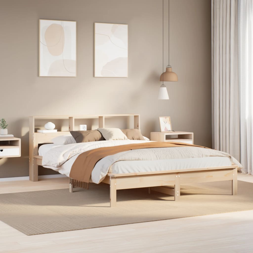 Letto Senza Materasso 160x200 Cm In Legno Massello Di Pino
