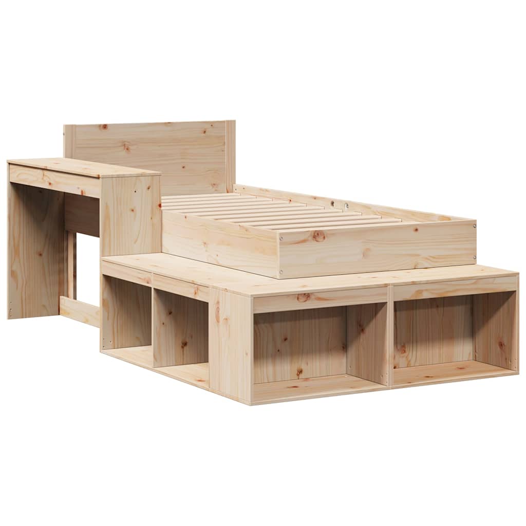 Giroletto Senza Materasso 80x200 Cm In Legno Massello Pino - Image 3