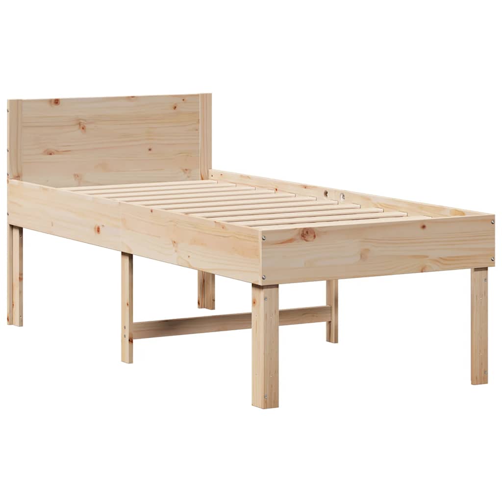 Giroletto Senza Materasso 80x200 Cm In Legno Massello Pino - Image 5