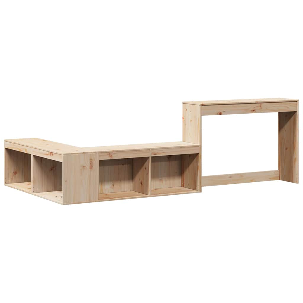 Giroletto Senza Materasso 80x200 Cm In Legno Massello Pino - Image 6