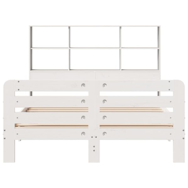 Giroletto Senza Materasso Bianco 150x200 Cm Legno Massello Pino - Image 4