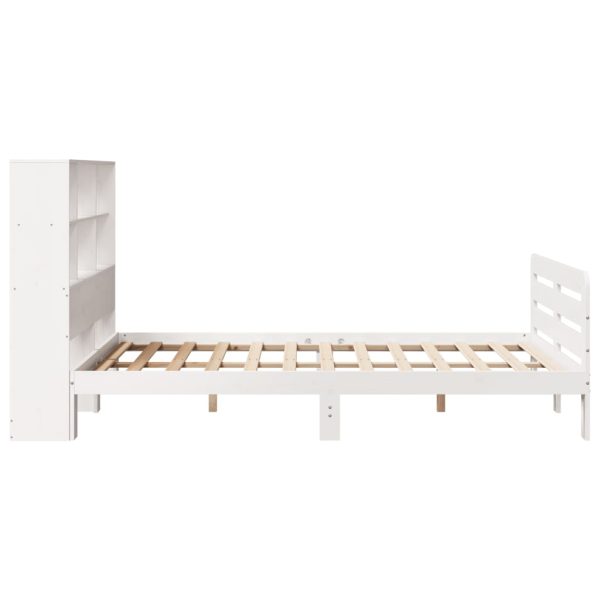 Giroletto Senza Materasso Bianco 150x200 Cm Legno Massello Pino - Image 5
