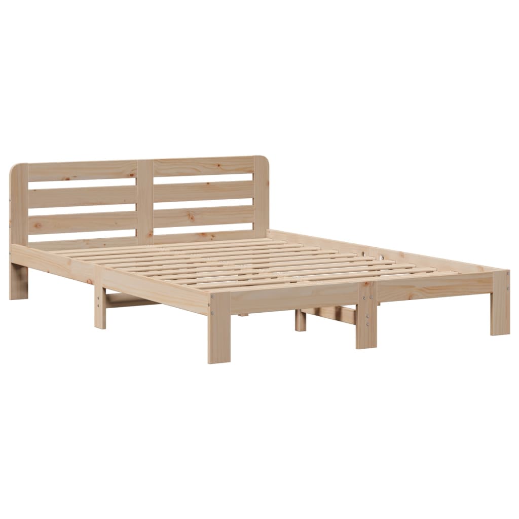 Letto Libreria Senza Materasso 160x200 Cm In Legno Di Pino - Image 5