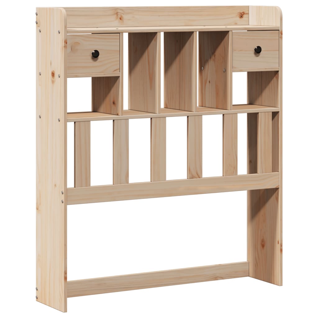 Giroletto Con Libreria Senza Materasso 75x190 Cm In Legno Pino - Image 6