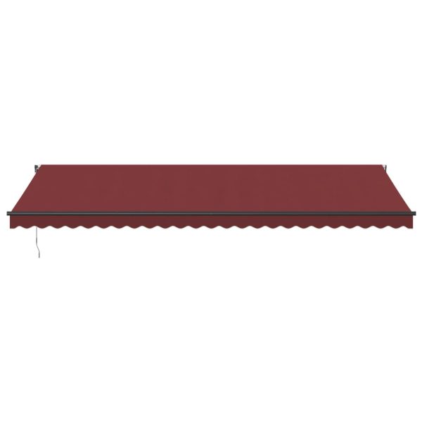 Tenda Da Sole Retrattile Automatica Con Led Bordò 600x300 cm - Image 4