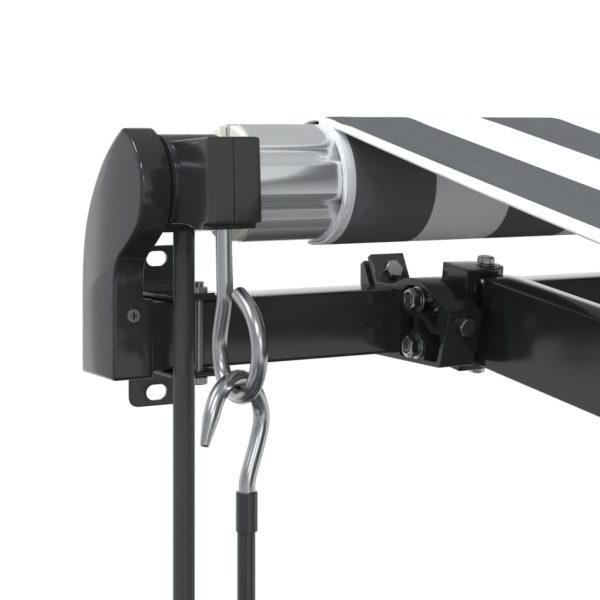 Tenda Sole Retrattile Automatica Antracite E Bianco 400x300 cm - Image 6