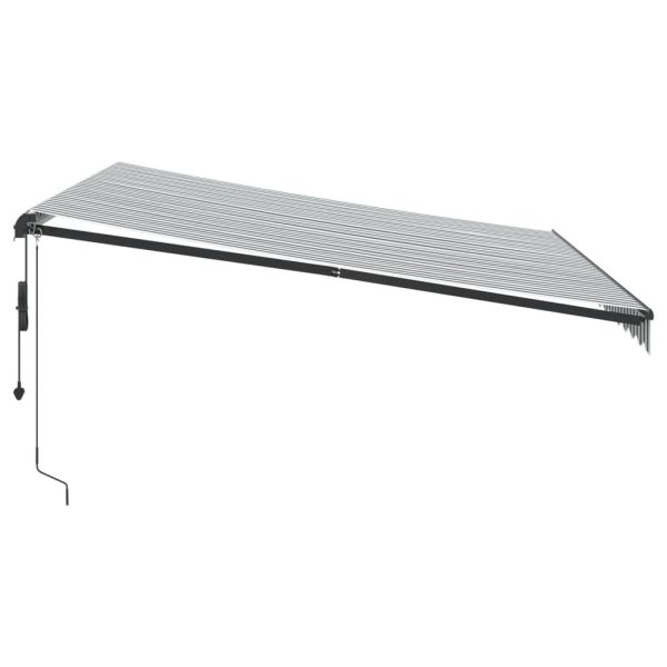 Tenda Retrattile Automatica Led Antracite E Bianco 400x300 cm - Image 5