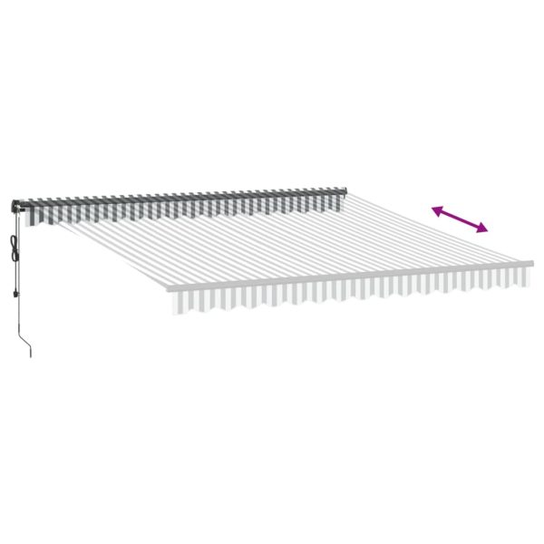 Tenda Retrattile Automatica Led Antracite E Bianco 400x300 cm - Image 6