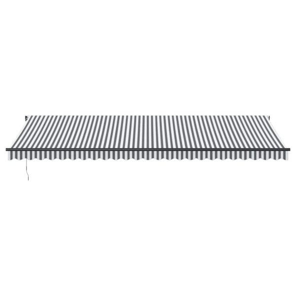 Tenda Retrattile Automatica Led Antracite E Bianco 600x300 cm - Image 4