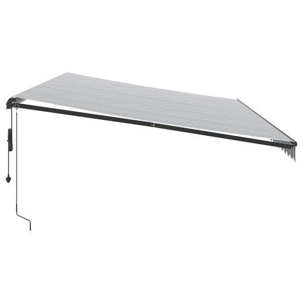 Tenda Retrattile Automatica Led Antracite E Bianco 600x300 cm - Image 5