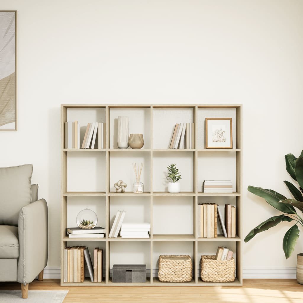Libreria Rovere Sonoma 137,5x29x137,5 Cm In Legno Multistrato - Image 3