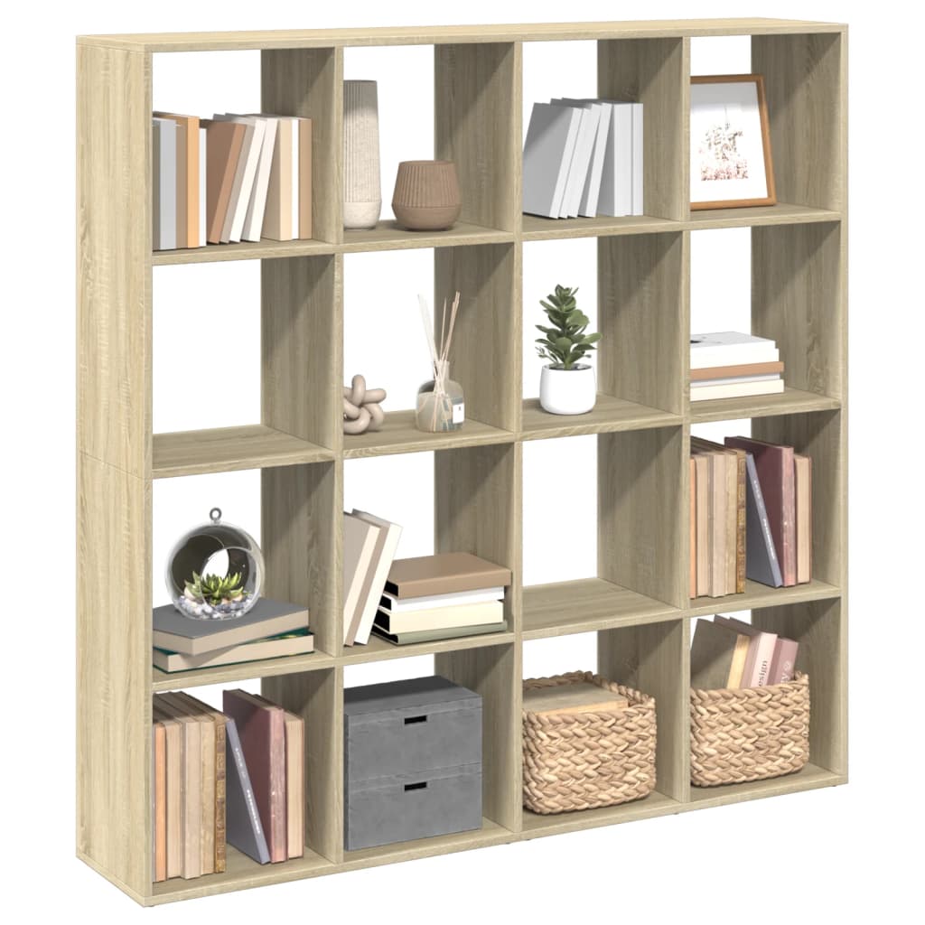 Libreria Rovere Sonoma 137,5x29x137,5 Cm In Legno Multistrato - Image 4