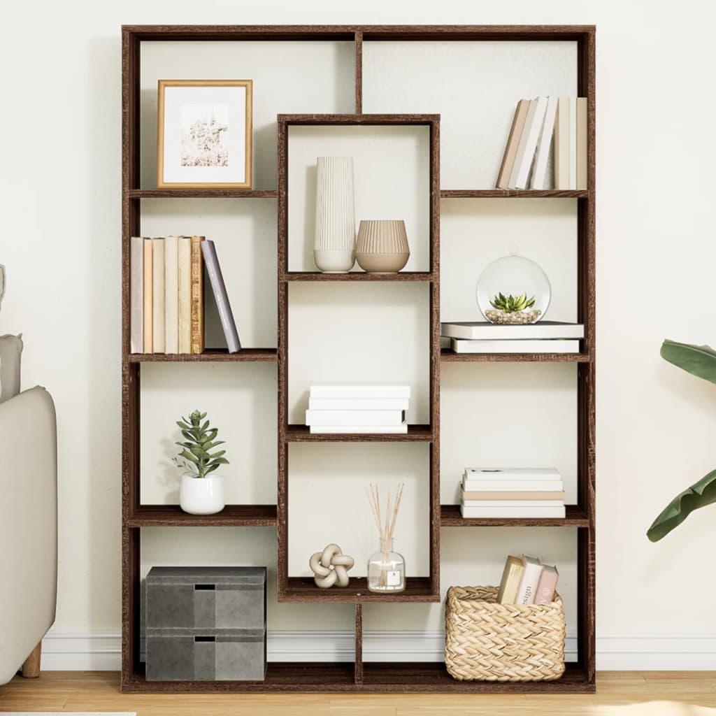 Libreria Rovere Marrone 102x29x143 Cm In Legno Multistrato
