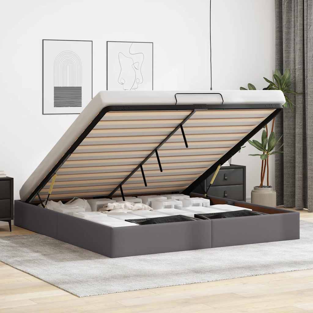 Struttura Letto Pouf Senza Materasso 160x200 Cm Similpelle