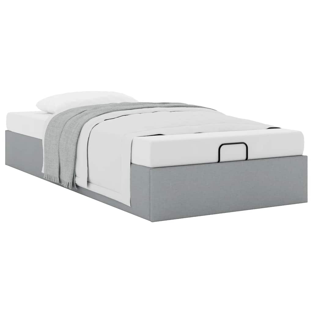 Struttura Letto Pouf Senza Materasso 90x200 Cm In Tessuto - Image 5