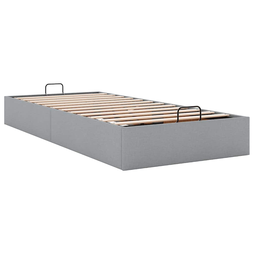 Struttura Letto Pouf Senza Materasso 90x200 Cm In Tessuto - Image 6