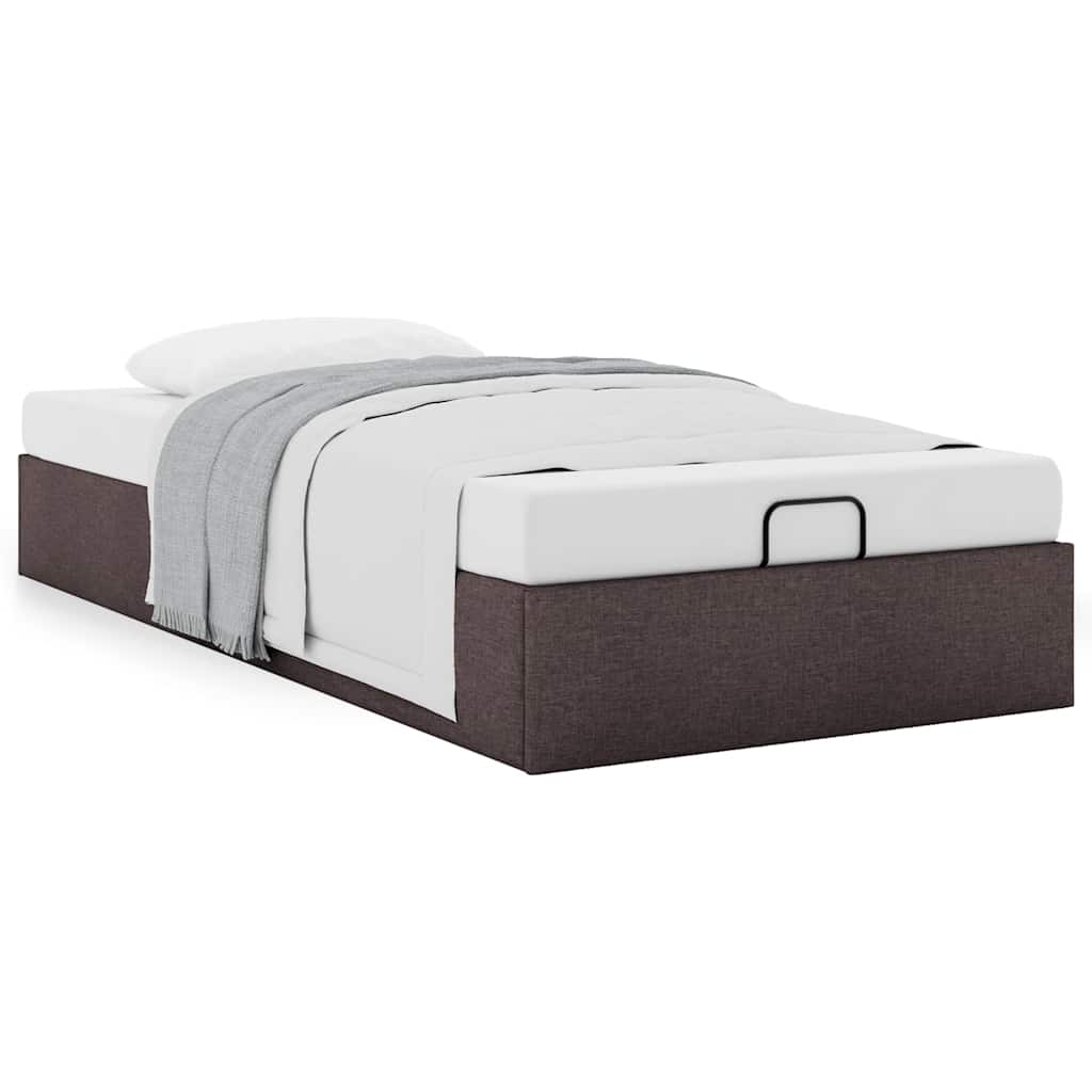 Struttura Letto Pouf Senza Materasso 90x200 Cm In Tessuto - Image 4