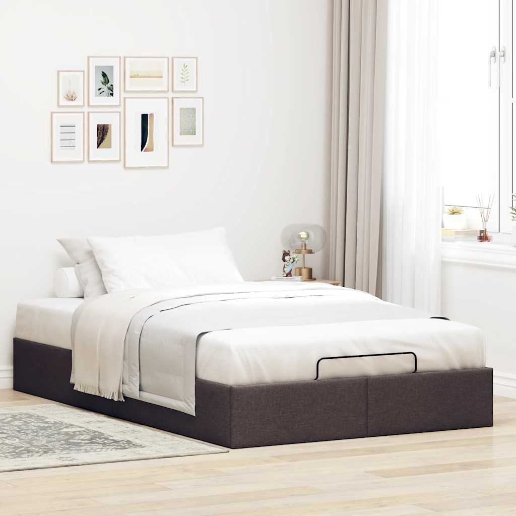Struttura Letto Pouf Senza Materasso 120x200 Cm In Tessuto - Image 3