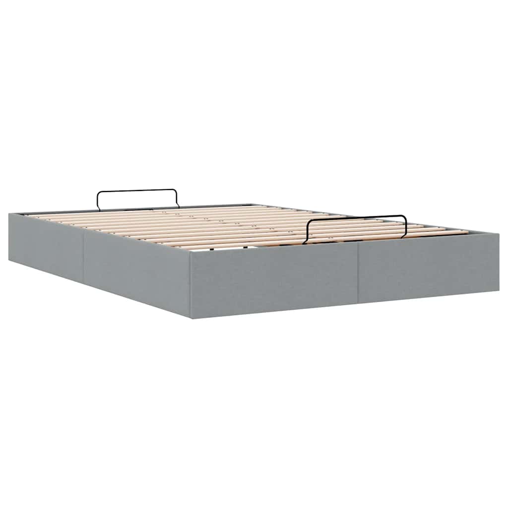 Struttura Letto Pouf Senza Materasso 140x190 Cm In Tessuto - Image 6