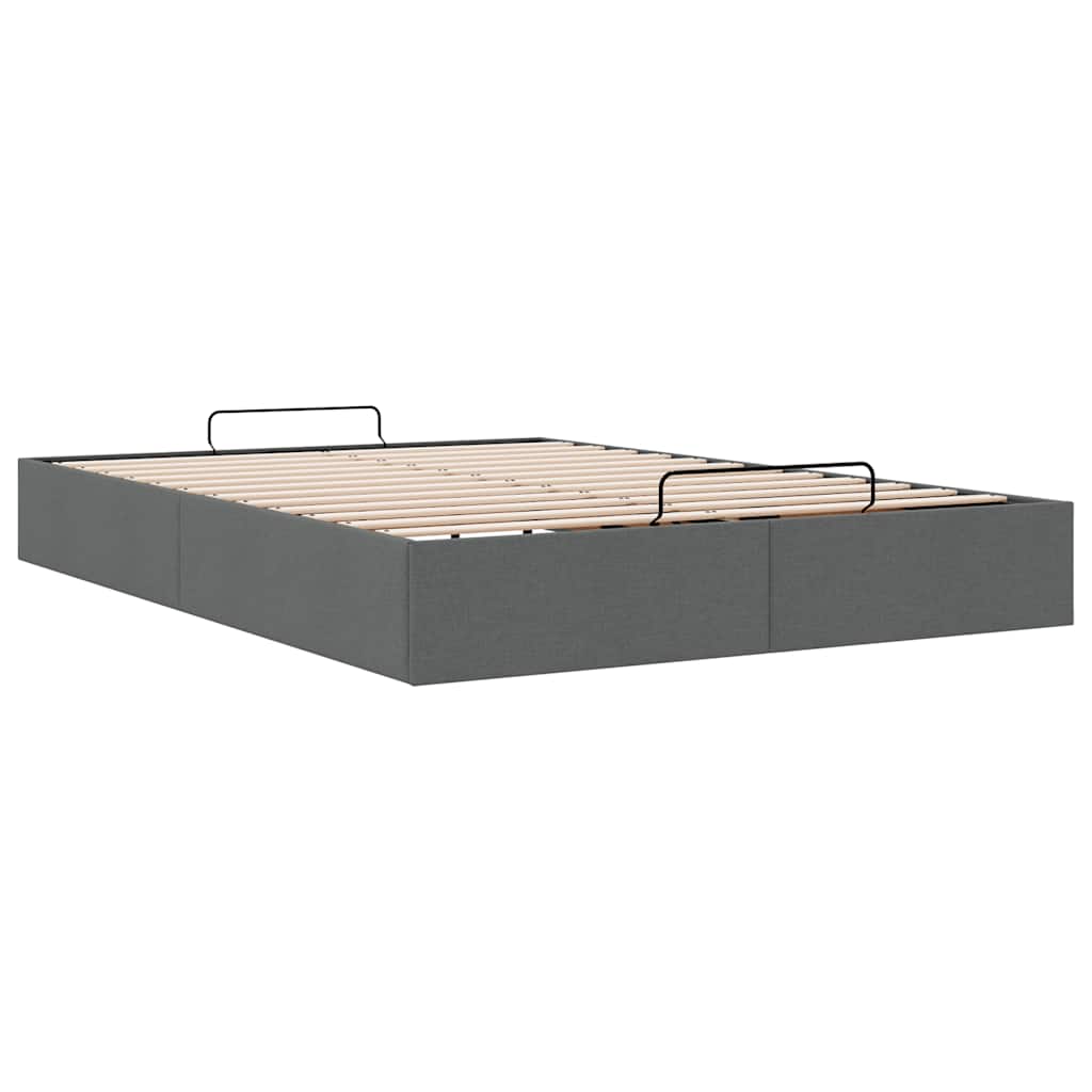Struttura Letto Pouf Senza Materasso 140x190 Cm In Tessuto - Image 6