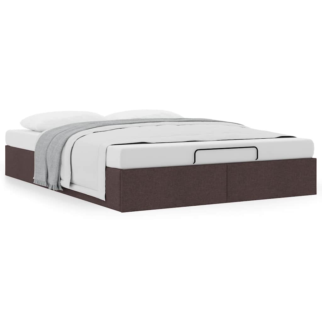 Struttura Letto Pouf Senza Materasso 140x200 Cm In Tessuto - Image 4