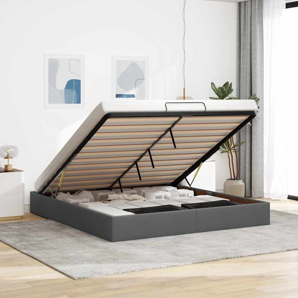 Struttura Letto Pouf Senza Materasso 160x200 Cm In Tessuto