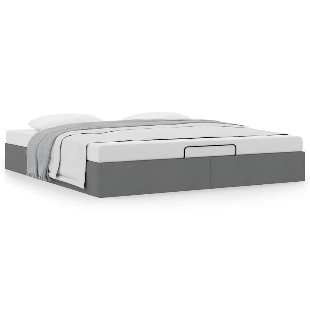 Struttura Letto Pouf Senza Materasso 160x200 Cm In Tessuto - Image 4