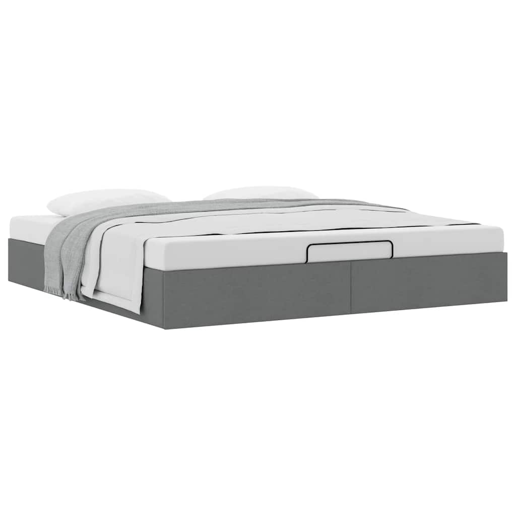 Struttura Letto Pouf Senza Materasso 160x200 Cm In Tessuto - Image 5