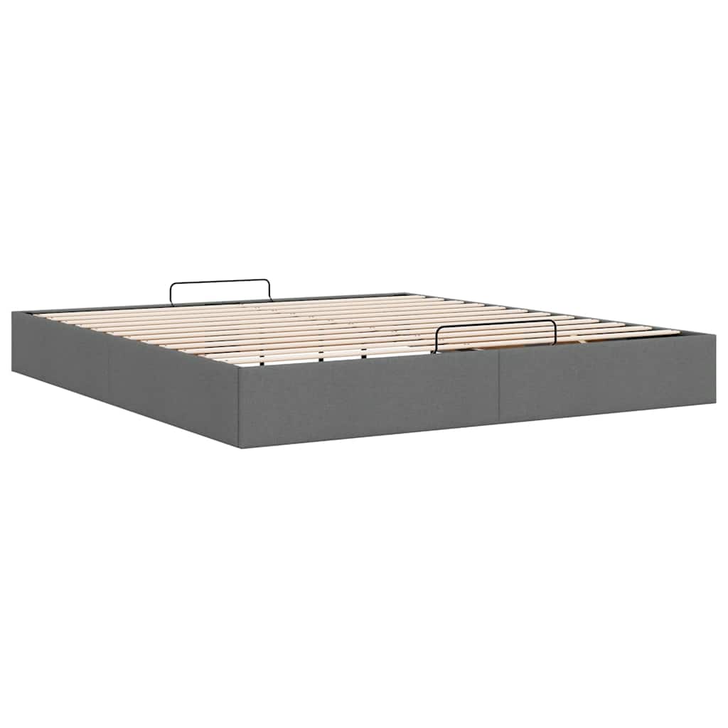 Struttura Letto Pouf Senza Materasso 160x200 Cm In Tessuto - Image 6