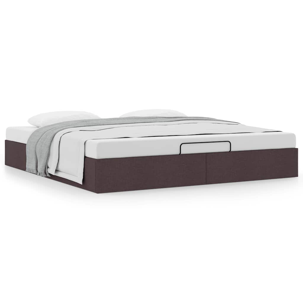 Struttura Letto Pouf Senza Materasso 160x200 Cm In Tessuto - Image 4