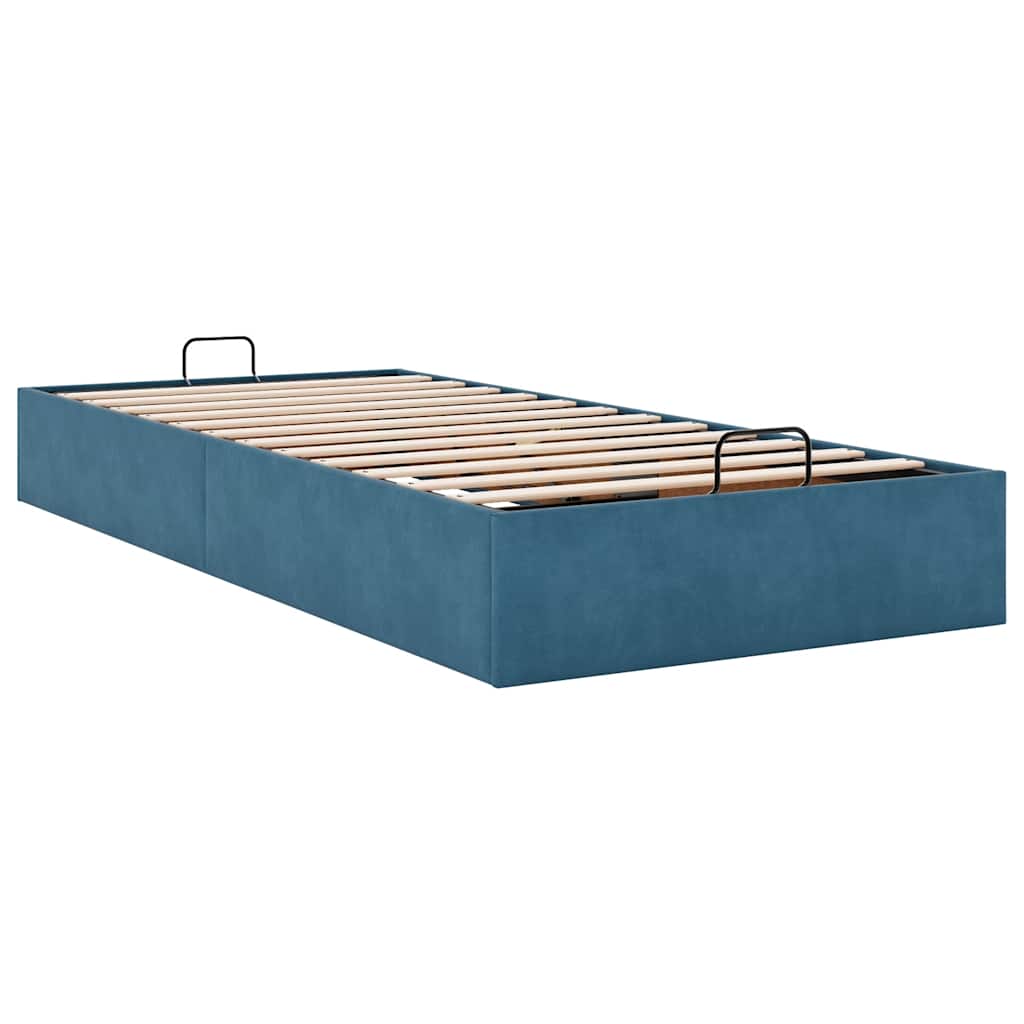 Struttura Letto Pouf Senza Materasso 80x200 Cm Velluto - Image 6