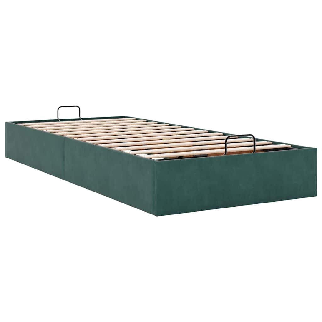Struttura Letto Pouf Senza Materasso 100x200 Cm Velluto - Image 6