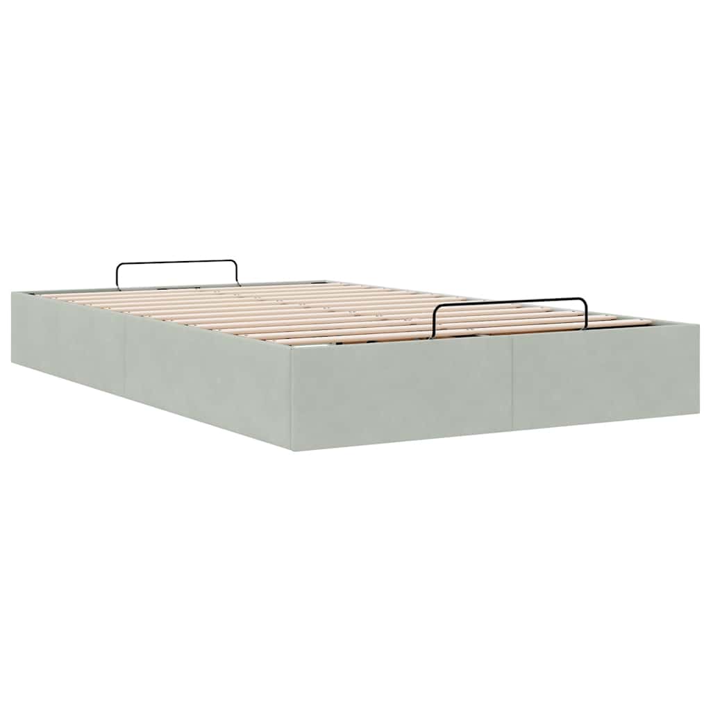 Struttura Letto Pouf Senza Materasso 120x190 Cm Velluto - Image 6
