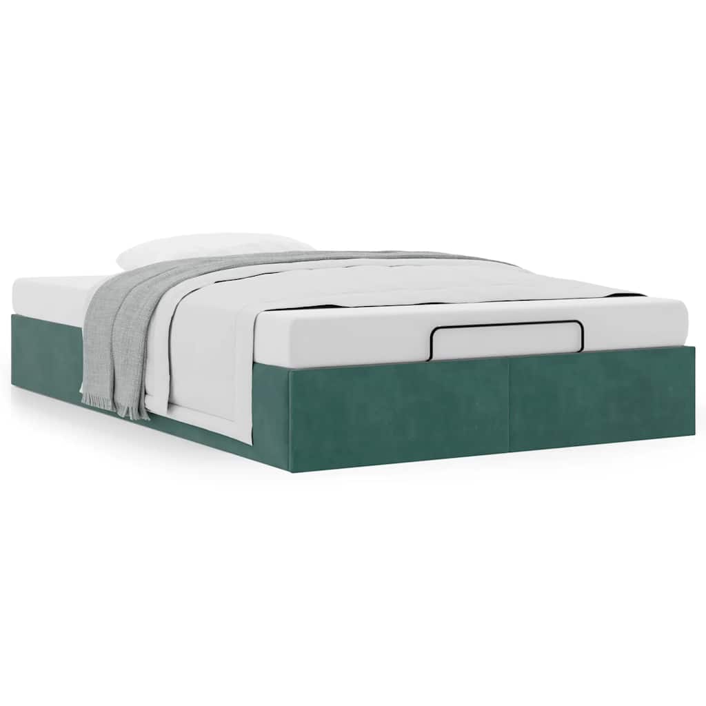 Struttura Letto Pouf Senza Materasso 120x200 Cm Velluto - Image 4