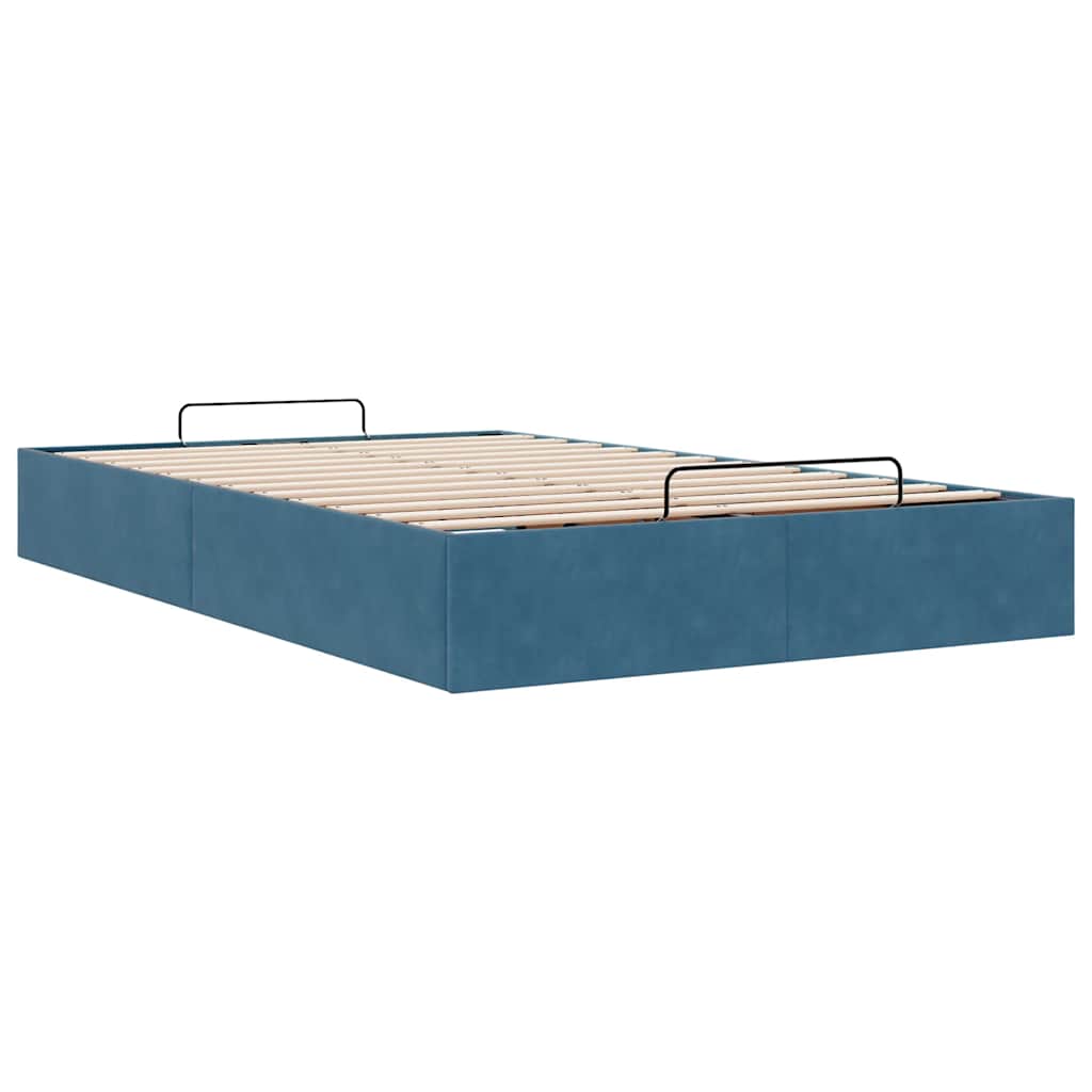 Struttura Letto Pouf Senza Materasso 120x200 Cm Velluto - Image 6